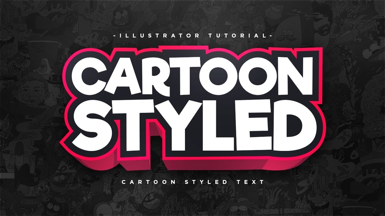 Illustrator Tutorial - Creating Cartoon Styled 3D Text | FezoDesigns