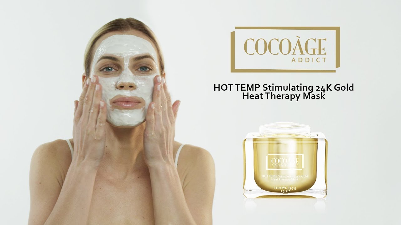 Feel the heat with our 24k gold mask-Coco&agrave;ge HOT TEMP Stimulating 24K Gold Heat Therapy Mask