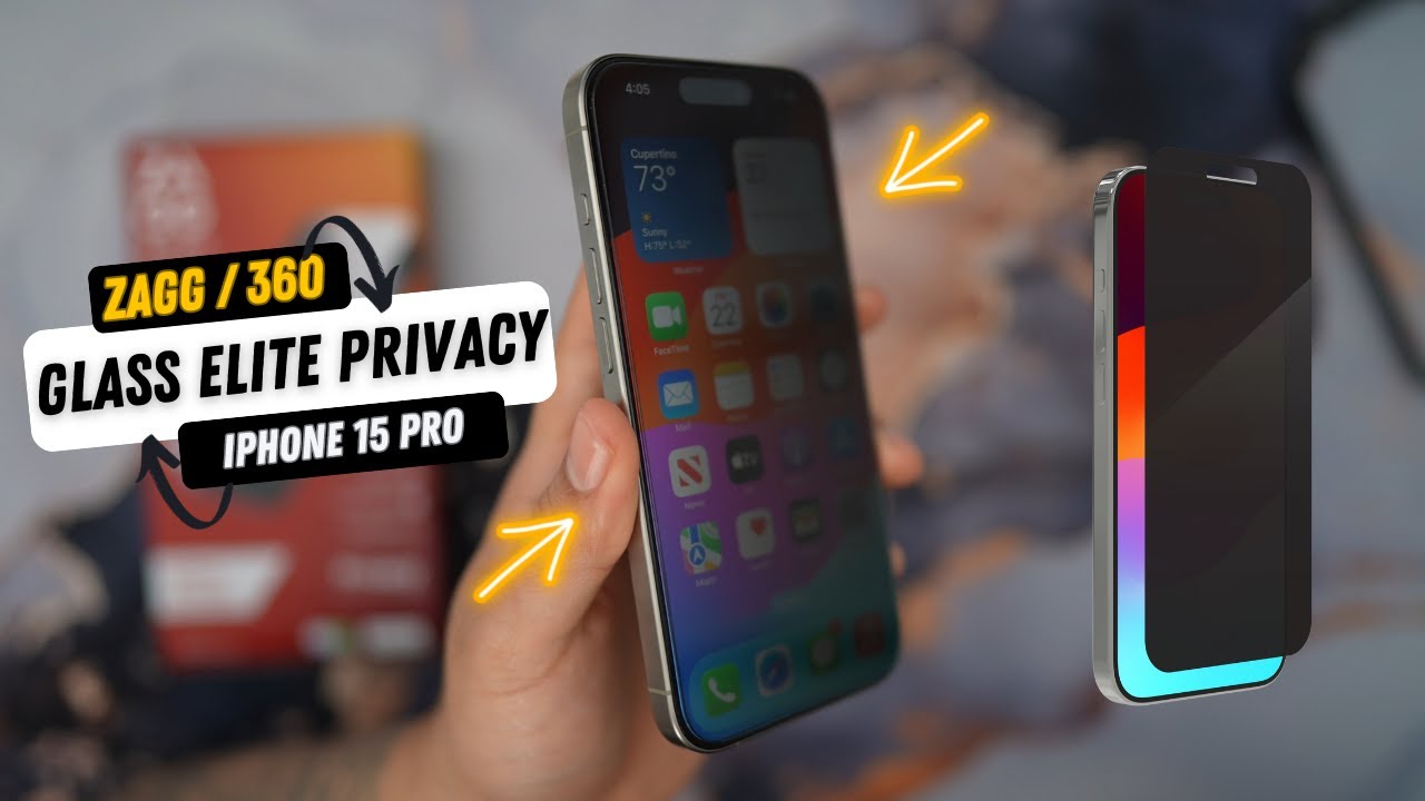 Лучшая защитная пленка для iPhone 15 Pro: ZAGG Glass Elite 360