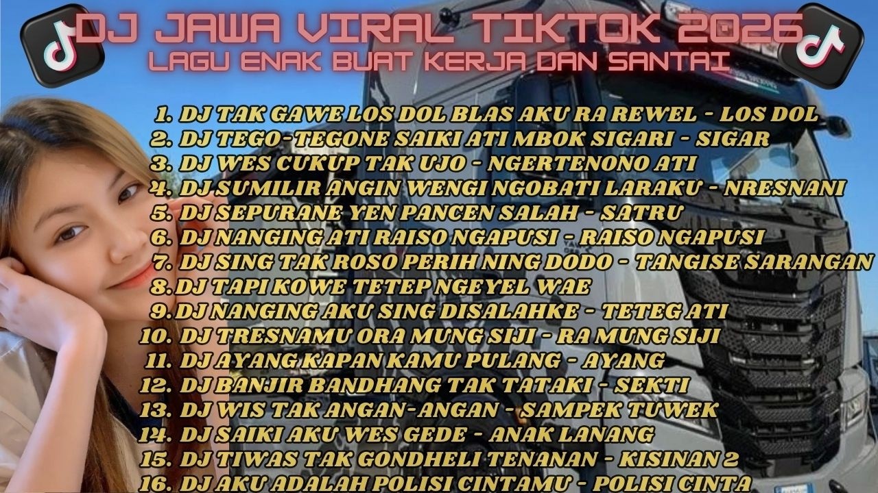 DJ Jawa Viral TikTok 2026 Lagu Enak Buat Kerja Dan Santai