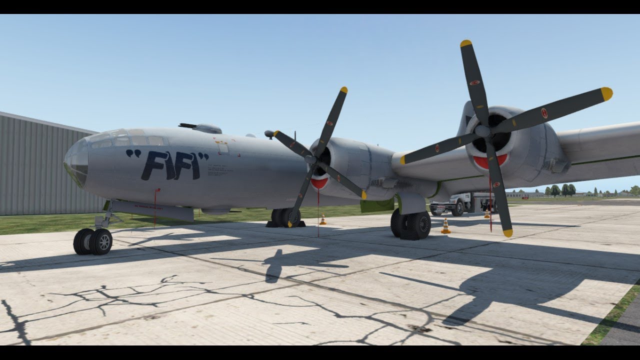 First flight in payware Boeing B-29 Superfortress (X-Plane 11)