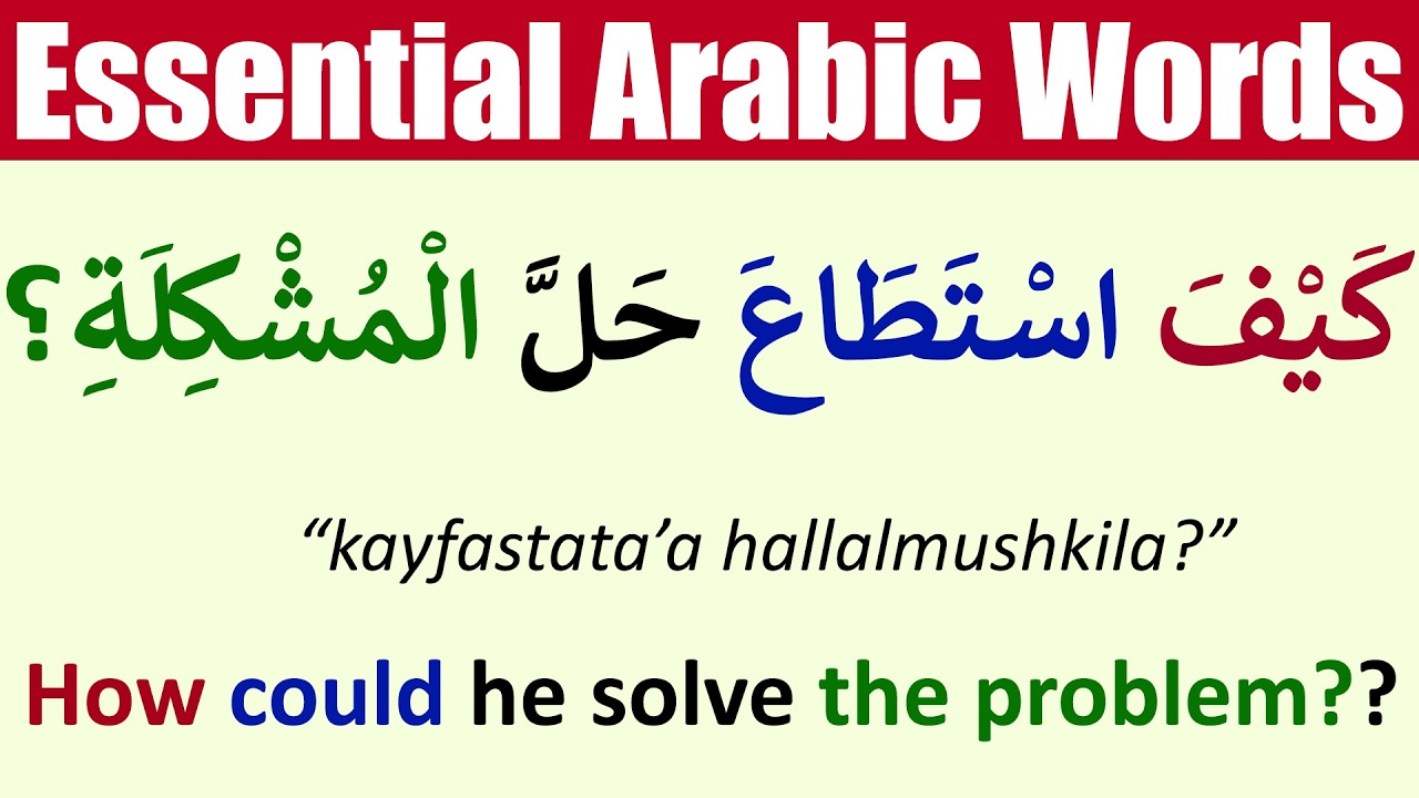 Top 6 Essential Arabic Words You MUST Know for Daily Conversations! | Learn Arabic Language