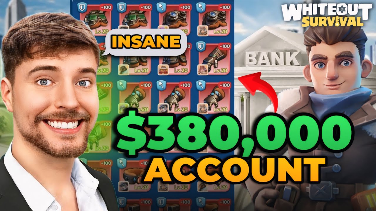 380,000$ ACCOUNT SHOWCASE FULL FULL Whiteout survival #whiteoutsurvival #rampager