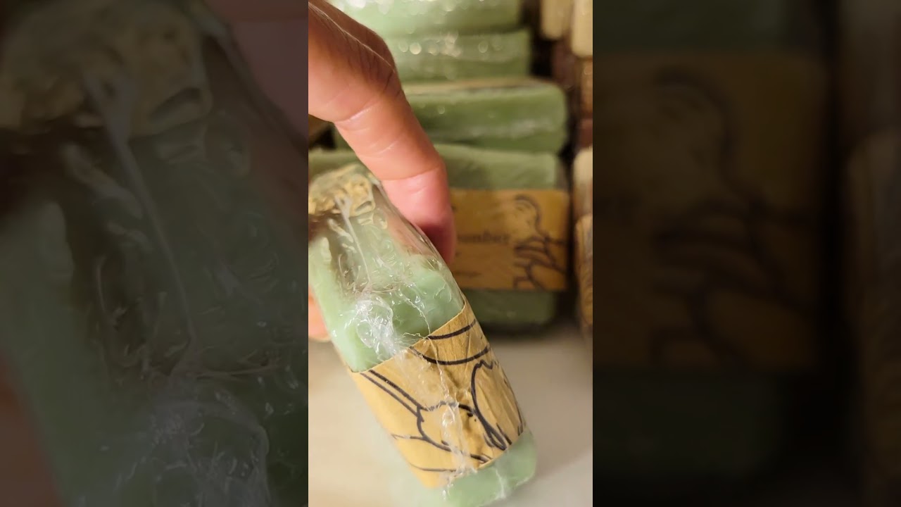 Gentle Cucumber Soap Bars Made with Calendula Oil 