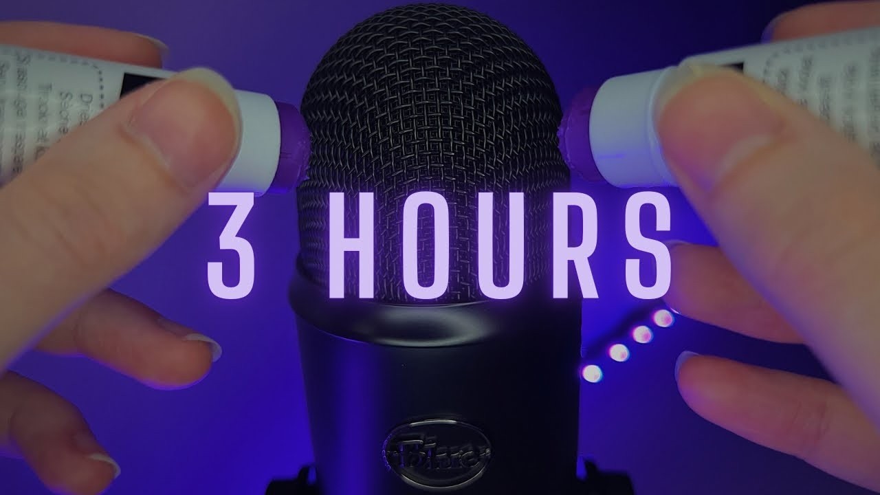 ASMR 3 Hours of Tingly Glue Sticks For Sleep 💜