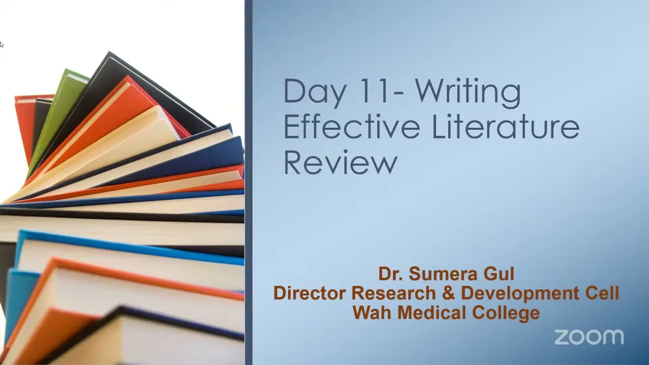 Day 11 - Writing Effective Literature review part 1 (Short Course on Fundamentals of Research)