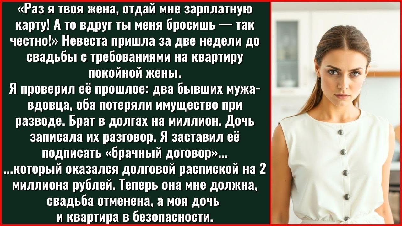 Раз Я Твоя Жена, Отдай Мне Зарплатную Карту! А То Вдруг Ты Меня Бросишь И Останусь Ни С Чем....