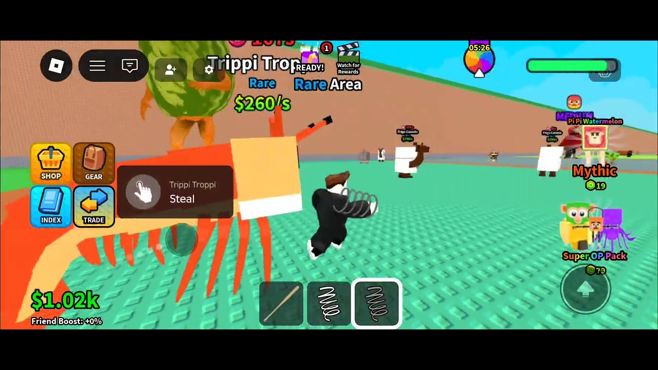 new game in roblox steal  the brainrot but guards
