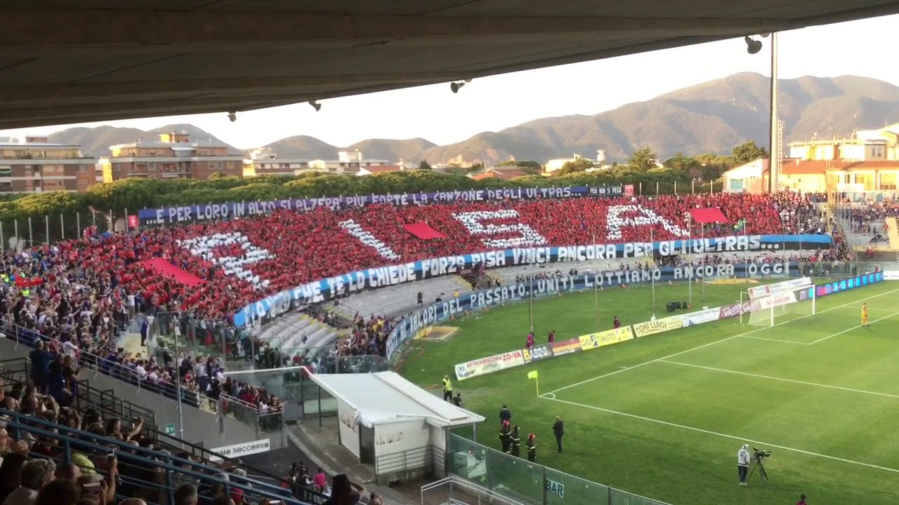 5 minuti di super coreografia Pisa! - Pisa-Triestina 05.06.2019 Andata Fiale Playoff Legapro