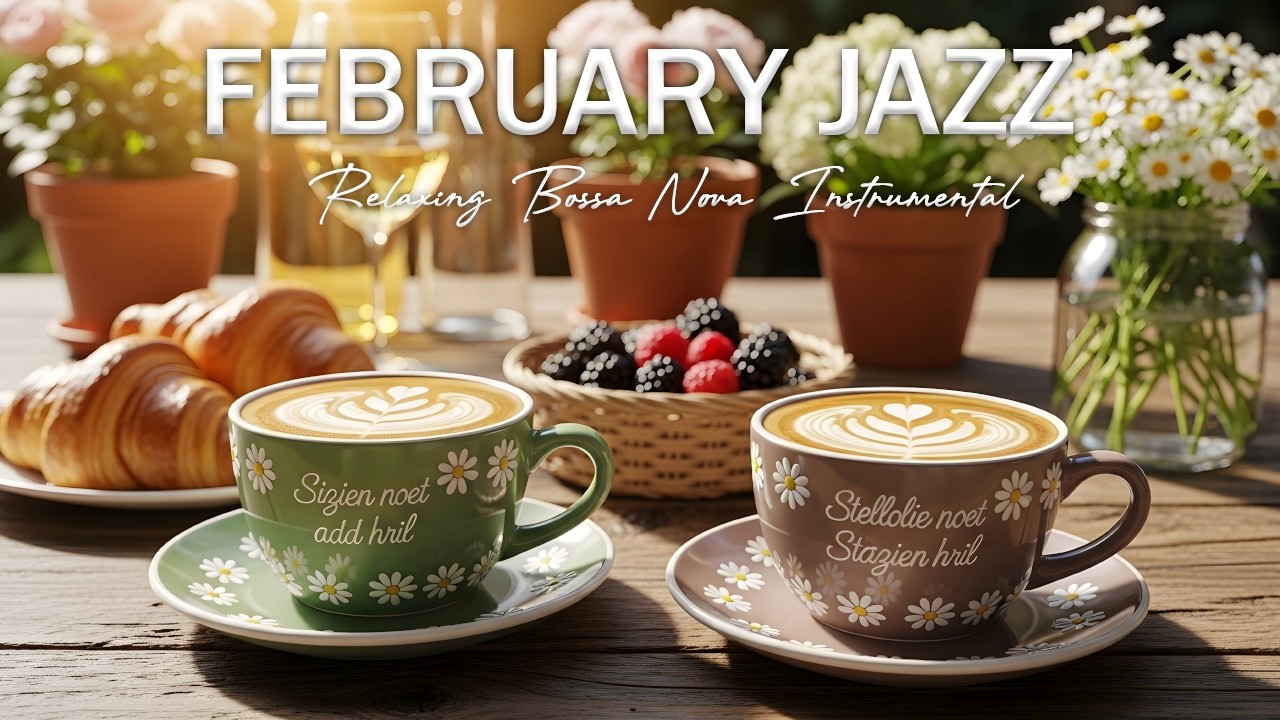 Chill Bossa Nova Jazz for a Cozy February Morning 🌤️ Study & Work in a Cafe Playlist