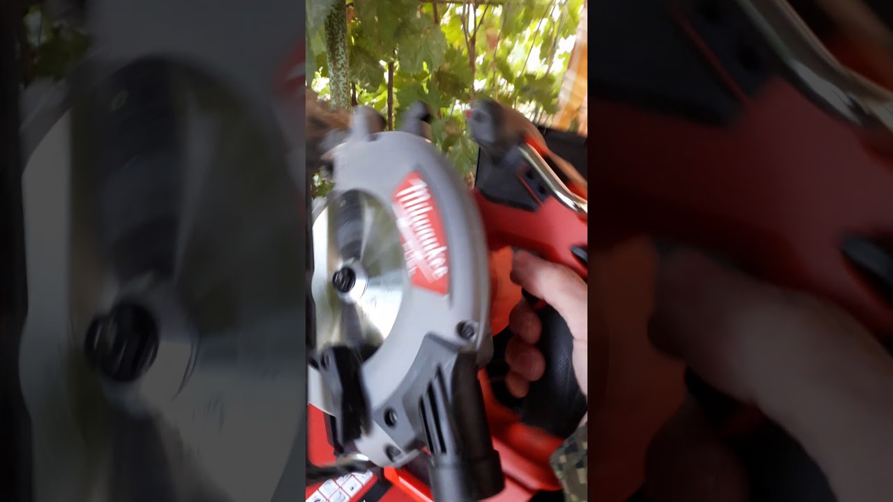 Ручная циркулярная пила Milwaukee M18CCS55. И кошка😉