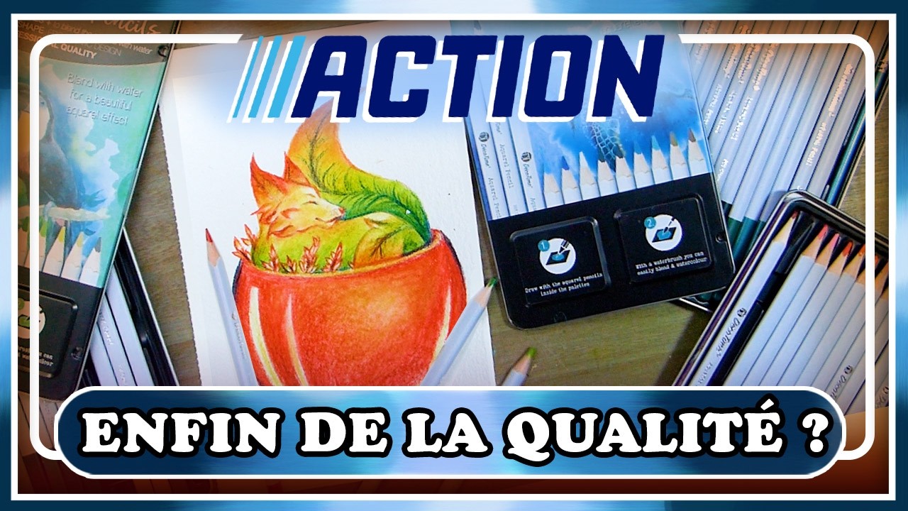 HAUL ACTION 🌟 Crayon aquarellable Décotime I Une réussite ? TEST COMPLET
