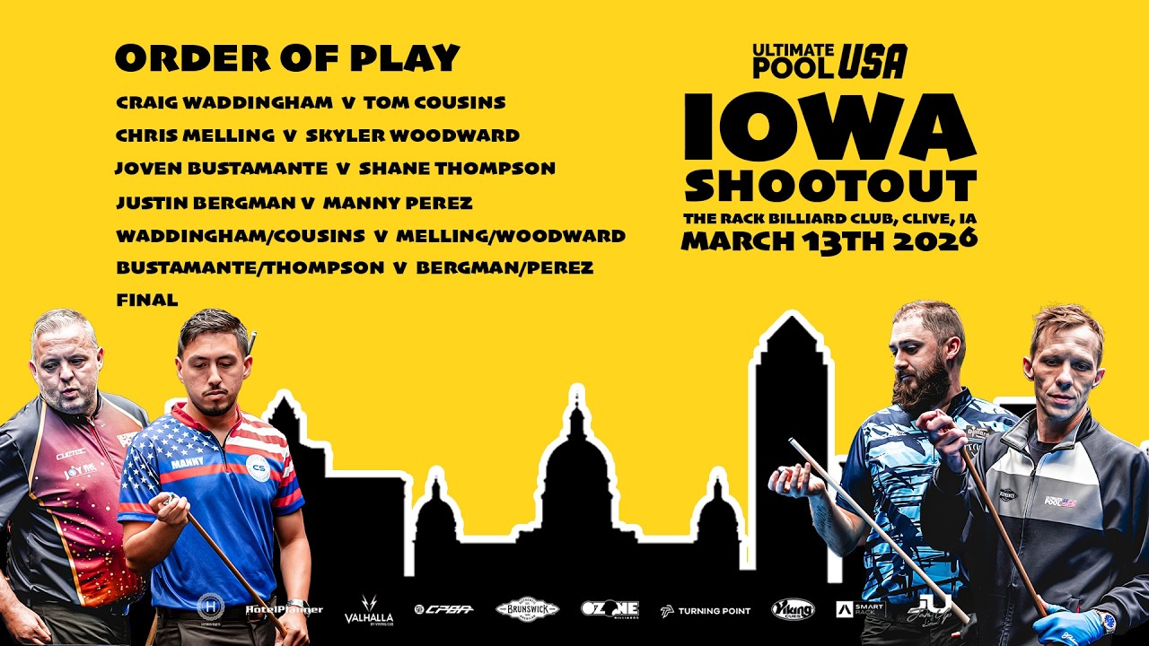 Iowa Shootout 2026 🎱 | FINALS NIGHT LIVE | Quarter- Finals, Semi-Finals & Final | 6PM CST