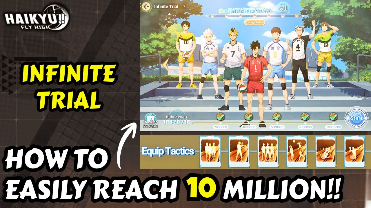КАК ЛЕГКО ЗАРАБОТАТЬ 10 ​​МИЛЛИОНОВ В INFINITE TRIAL!! - HAIKYU!! FLY HIGH