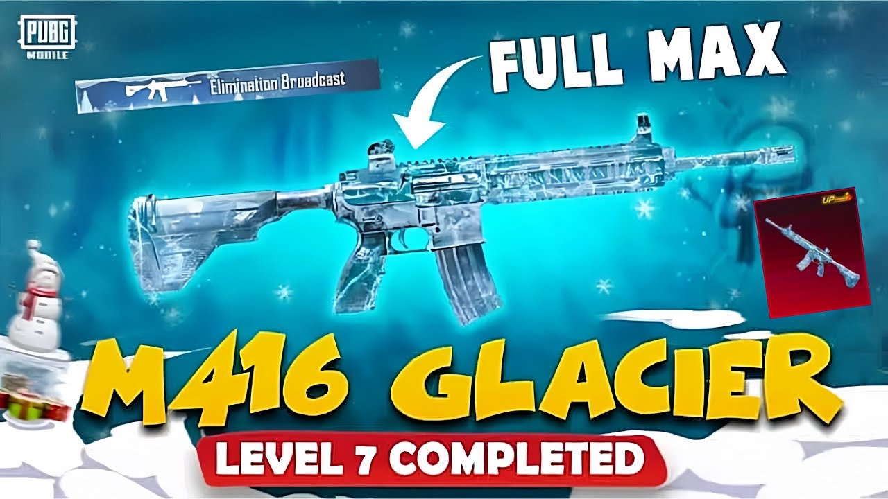 😱 Level 7 Complete 😱 | M416 Glacier ম্যাক্স করতে কত ইউসি/টাকা লাগে? | M416 Glacier Max | PUBGM