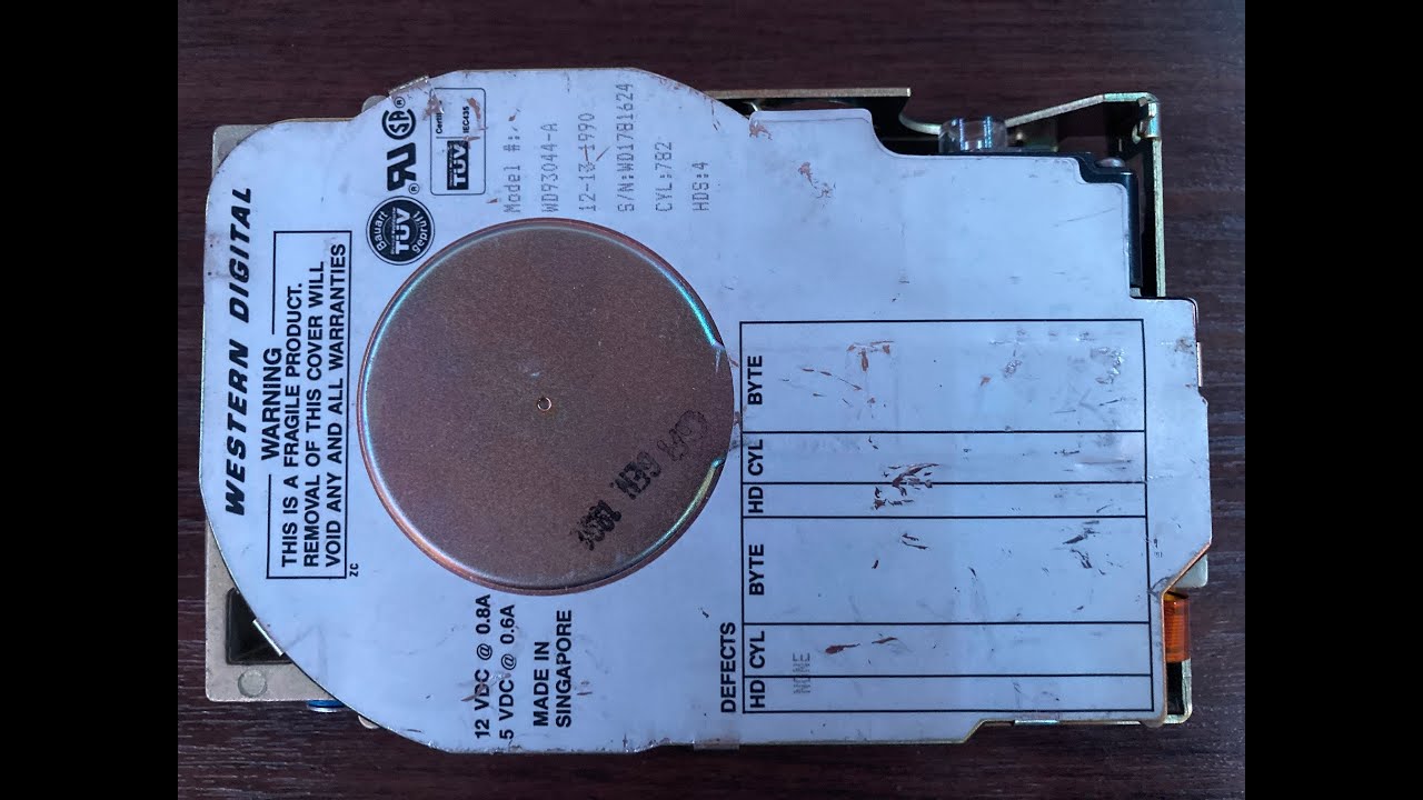 Western Digital WD93044-A Hard drive sounds
