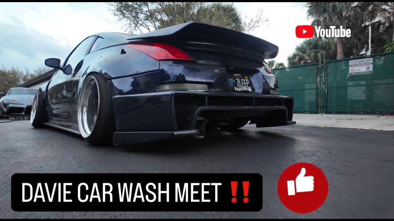 DAVIE CAR WASH MEET!!! #automobile #carmeet  #fypyoutube #350z #gt350 #supra