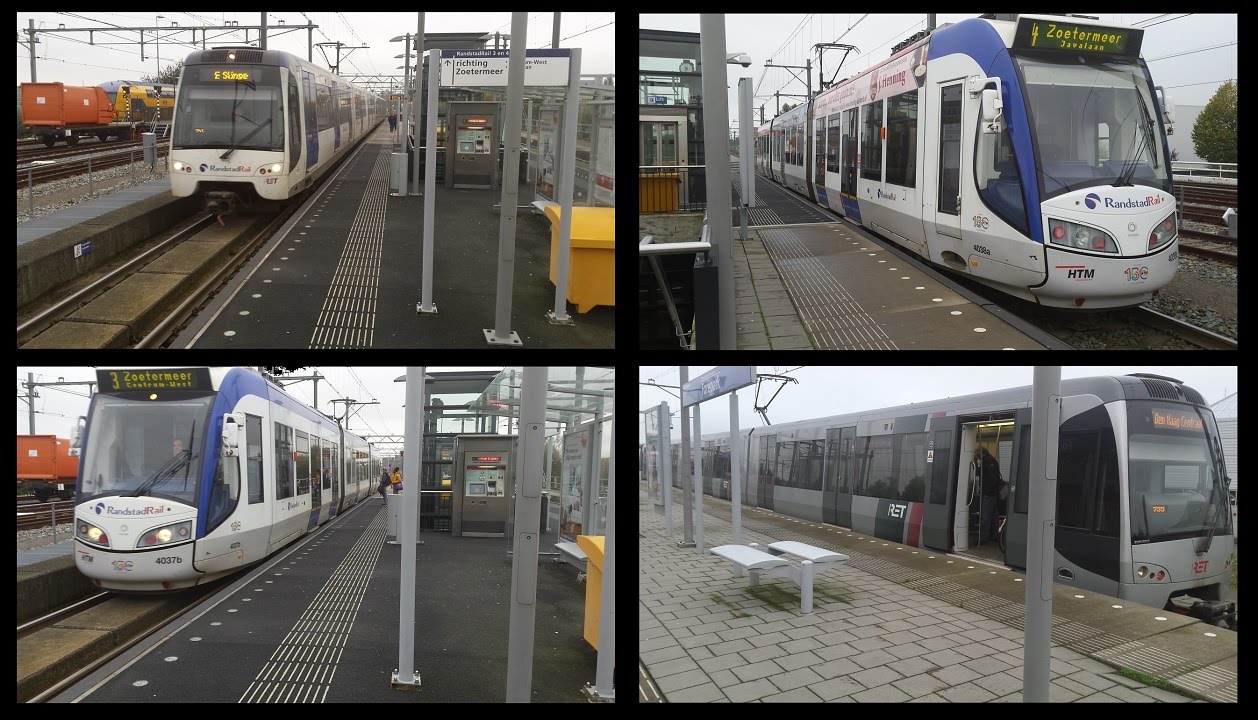RET Metro's (RSG3 & SG3) en HTM Trams (RegioCitadis) op Forepark