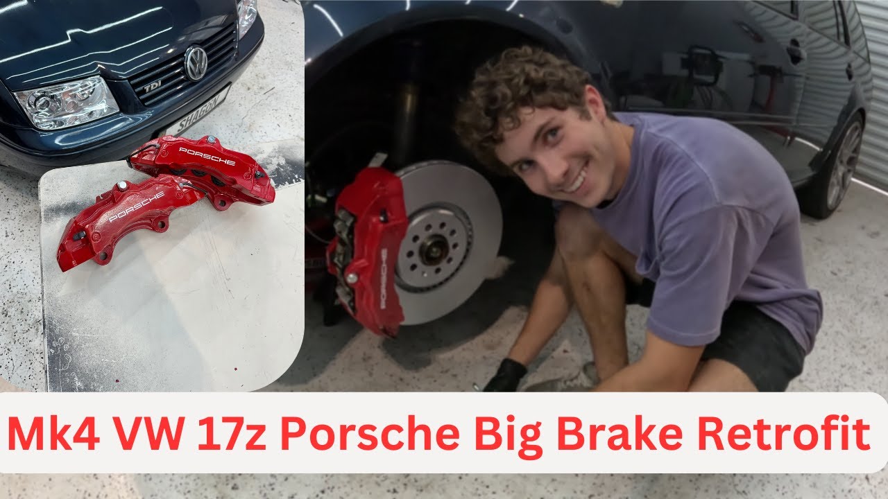 Installing Massive 6 Piston Porsche Brakes on my Wagon! (Mk4 Jetta/Golf 17z Brembo Big Brake Kit)