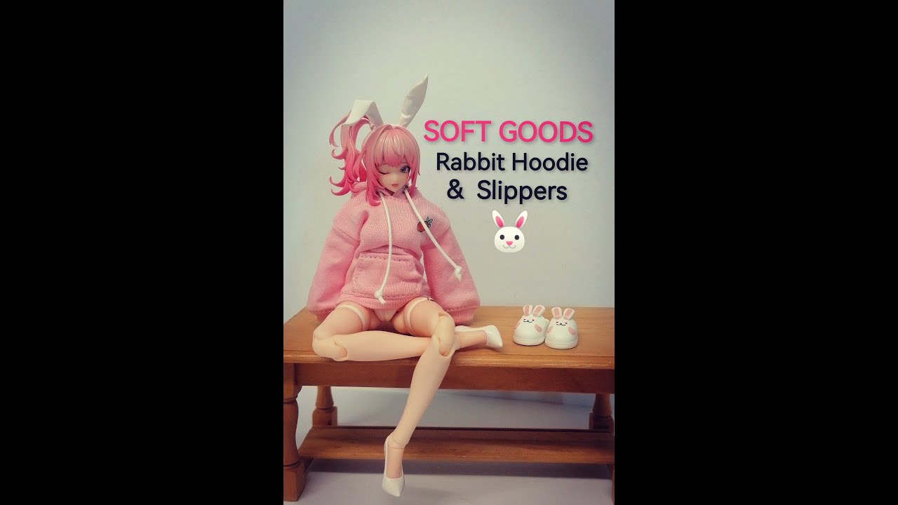Rabbit hoodie and slippers set - Snail Shell