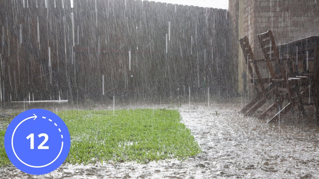 12 Hodin / Zvuky / ZESILUJ&Iacute;C&Iacute; D&Eacute;&Scaron;Ť S BOUŘKOU / Zvuk De&scaron;tě / B&iacute;l&yacute; &scaron;um / Zvuky na Span&iacute; / Zvuk Dažďa