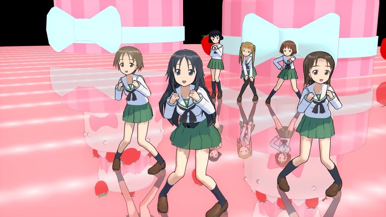【MMDガルパン】ウサギさんチーム　梓　あゆみ　紗希　恋のミュージックアワー　720p35fps