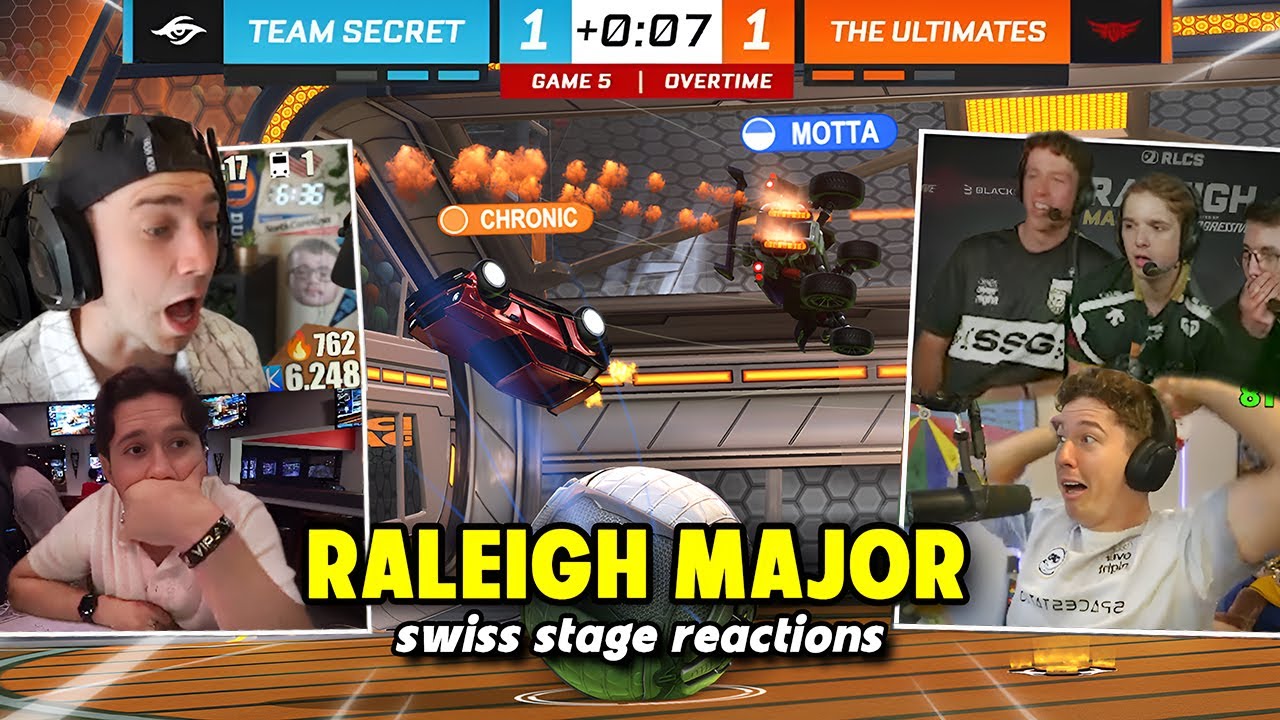 Streamers React To The RLCS RALEIGH MAJOR SWISS STAGE Best Moments!