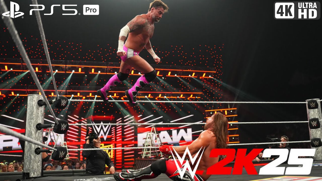 CM Punk vs AJ Styles (AI vs AI) | Legendary Difficulty | WWE 2K25