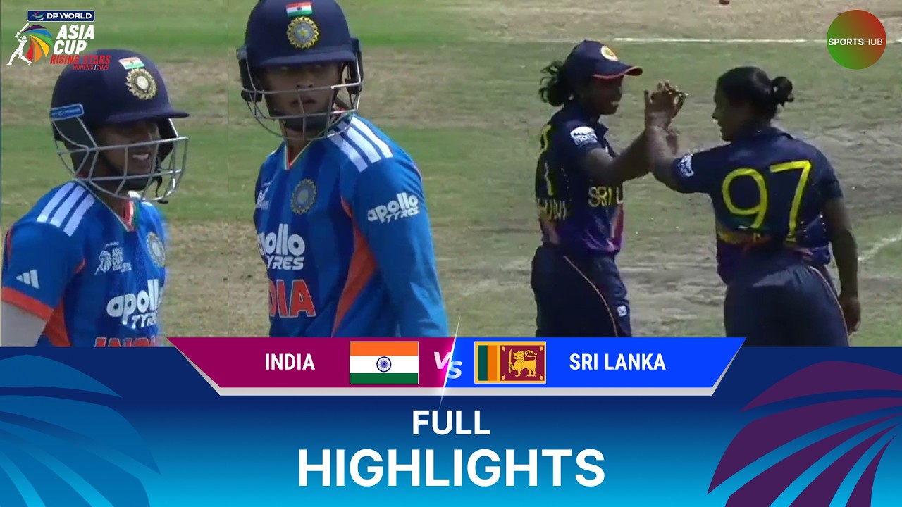 Full Highlights | India A W vs SL A W | Semi-Final 1 | Women's Asia Cup Rising Stars | ZM1J