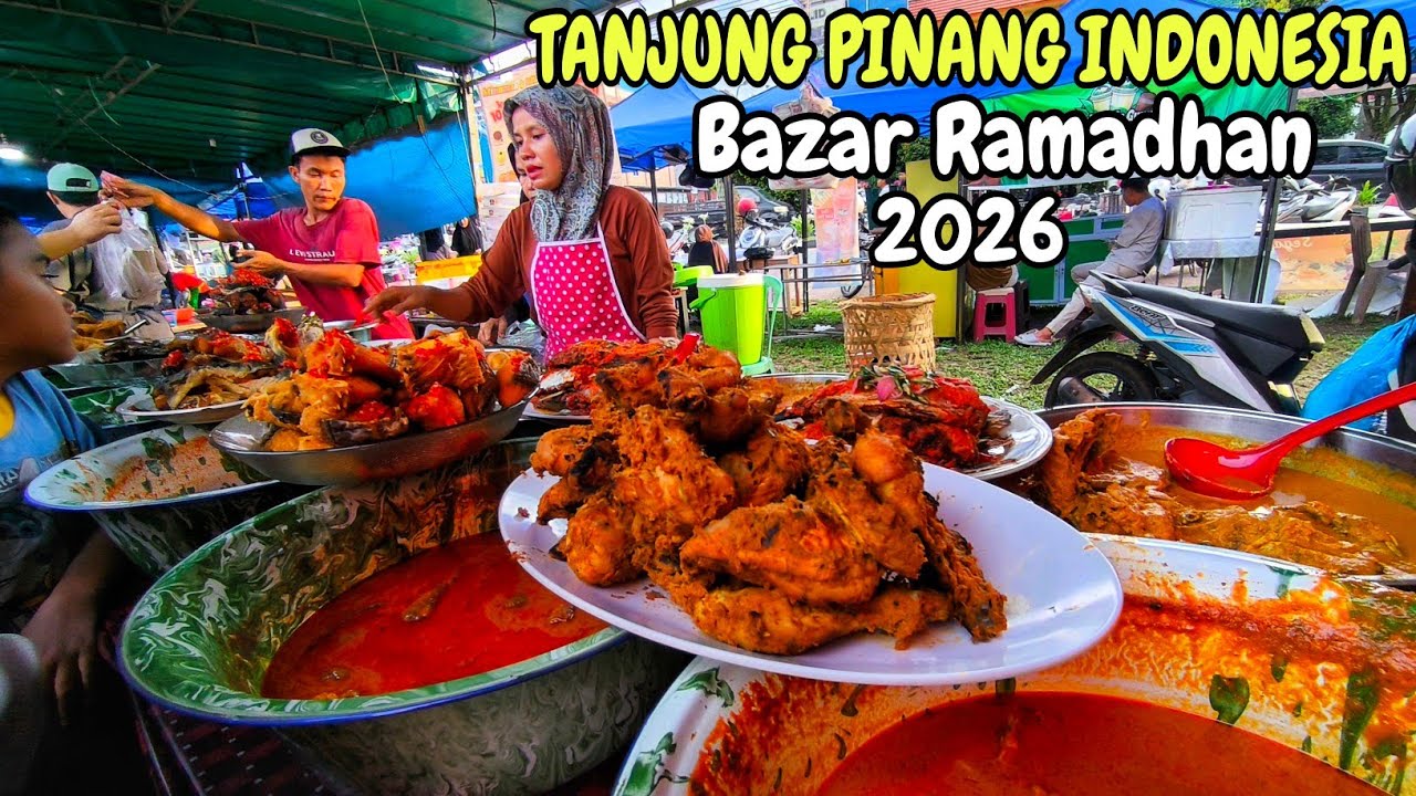 Bazaar Ramadhan Bintan Centre 2026 | Makanan Jalanan Tanjung Pinang Indonesia | Tur Jalan Kaki