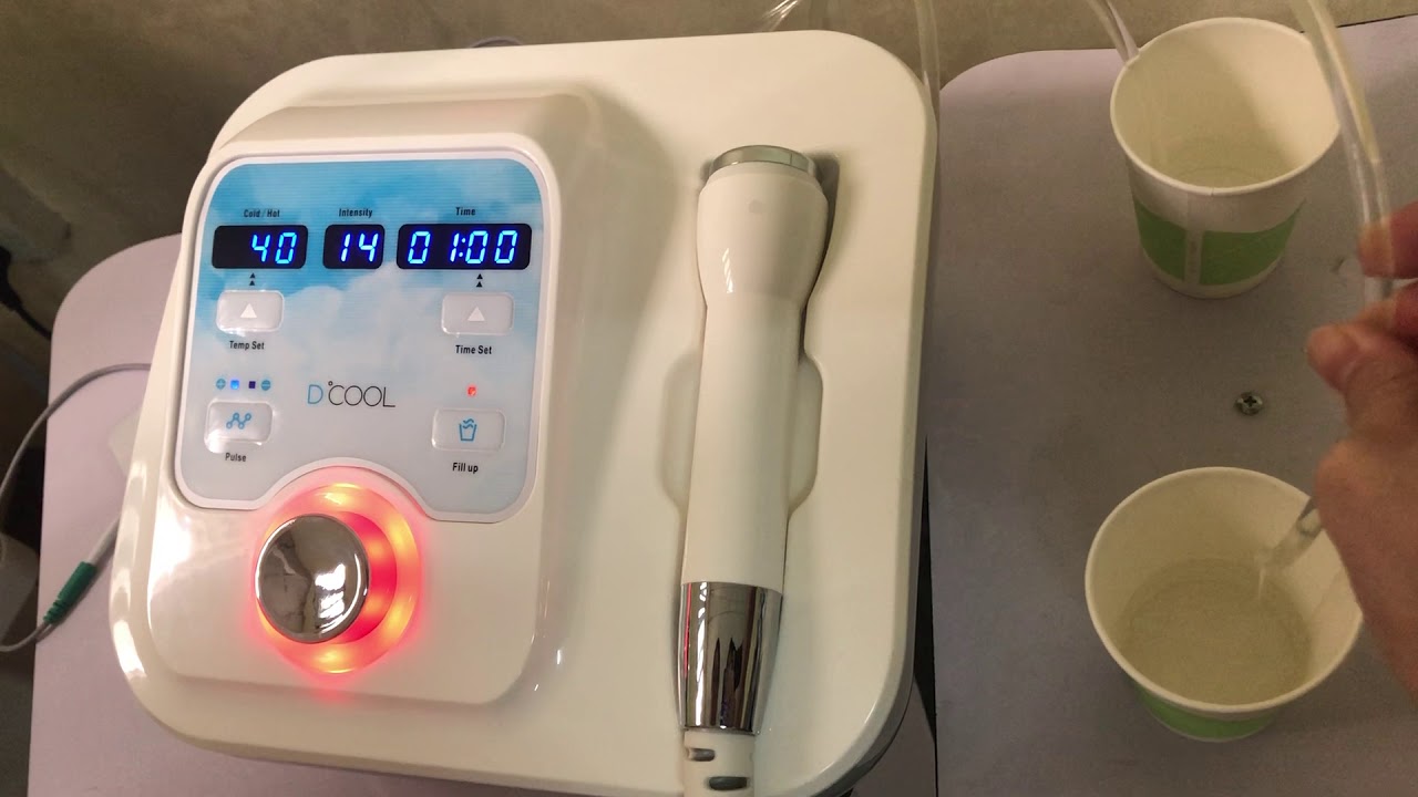 Hot cryo skin tightening machine