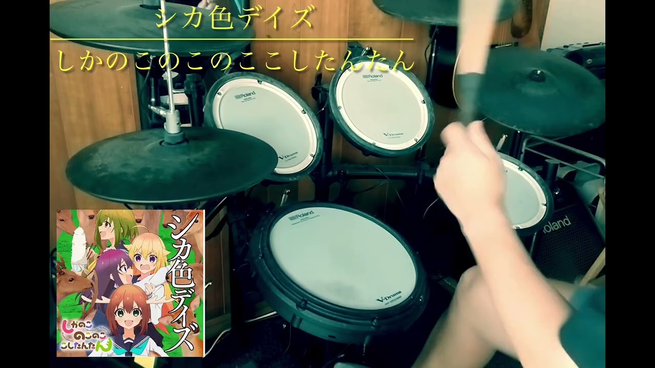【シカ色デイズ】🦌しかのこのこのここしたんたん　drumcover