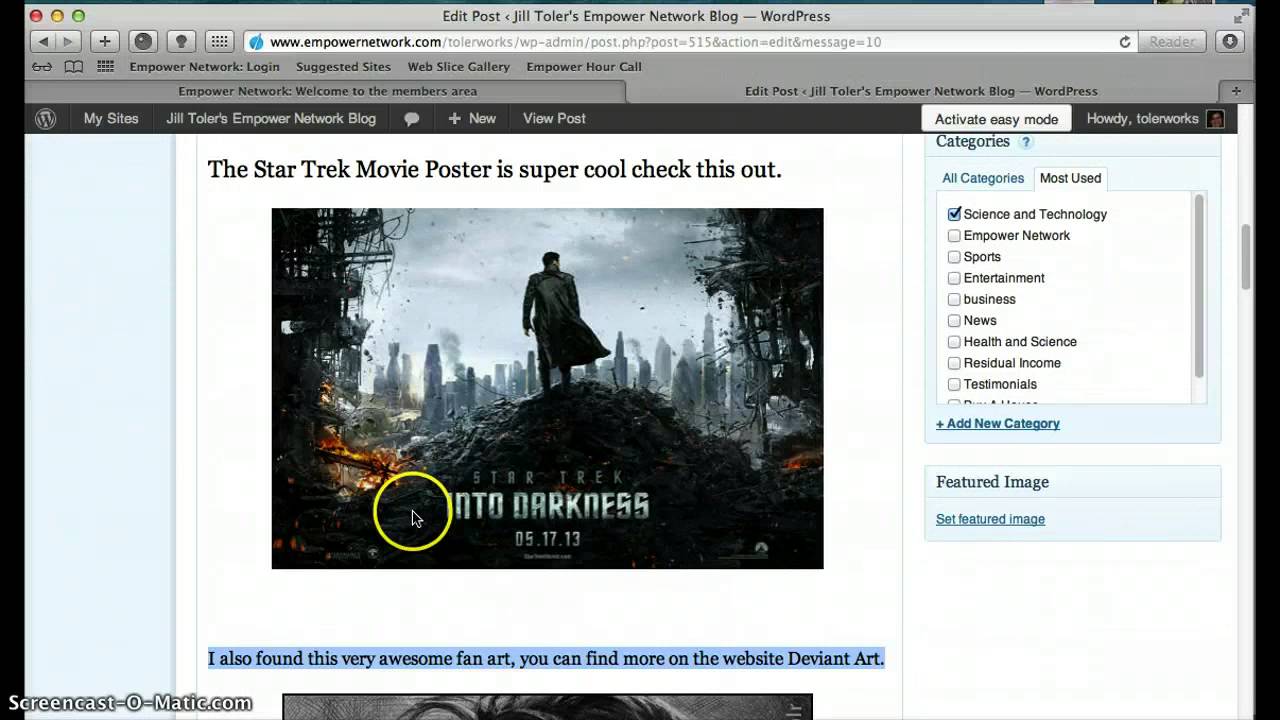 Blogging basics video 2