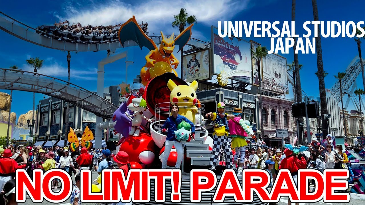 NO LIMIT! PARADE 2023 at Universal Studios Japan | Pikachu, Mario, Snoopy
