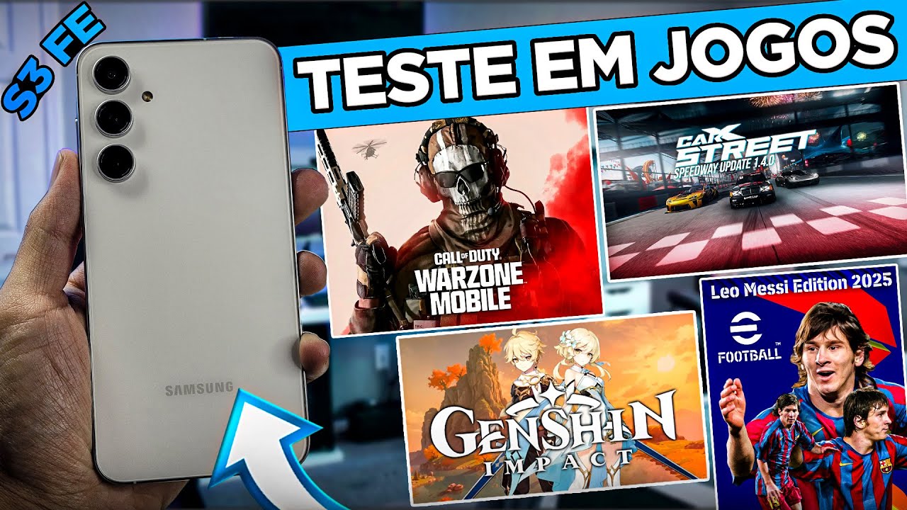 SAMSUNG GALAXY S23FE - TESTE DE JOGOS PESADOS ! VALE APENA em 2025?