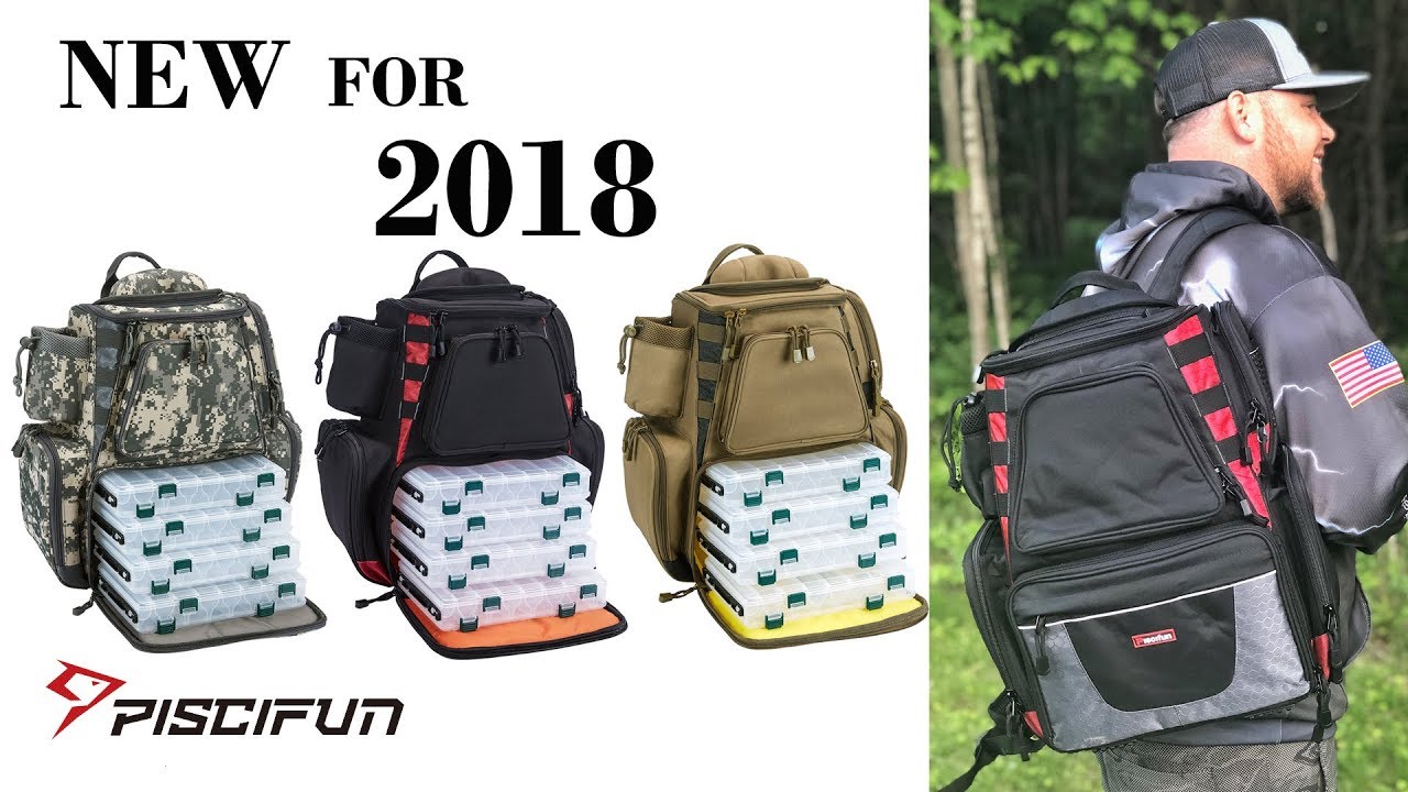 Piscifun NEW Large Capacity Tackle Bag - Ultimate Fishing Bag for Kayak and Bank Fishing
