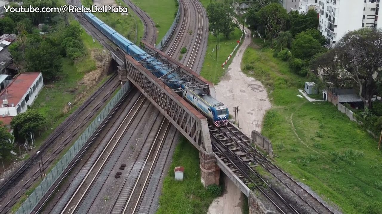 📹Trenes del Mitre, San Martín y Belgrano Norte por Palermo - Diciembre 2024 - DJI Mini 2