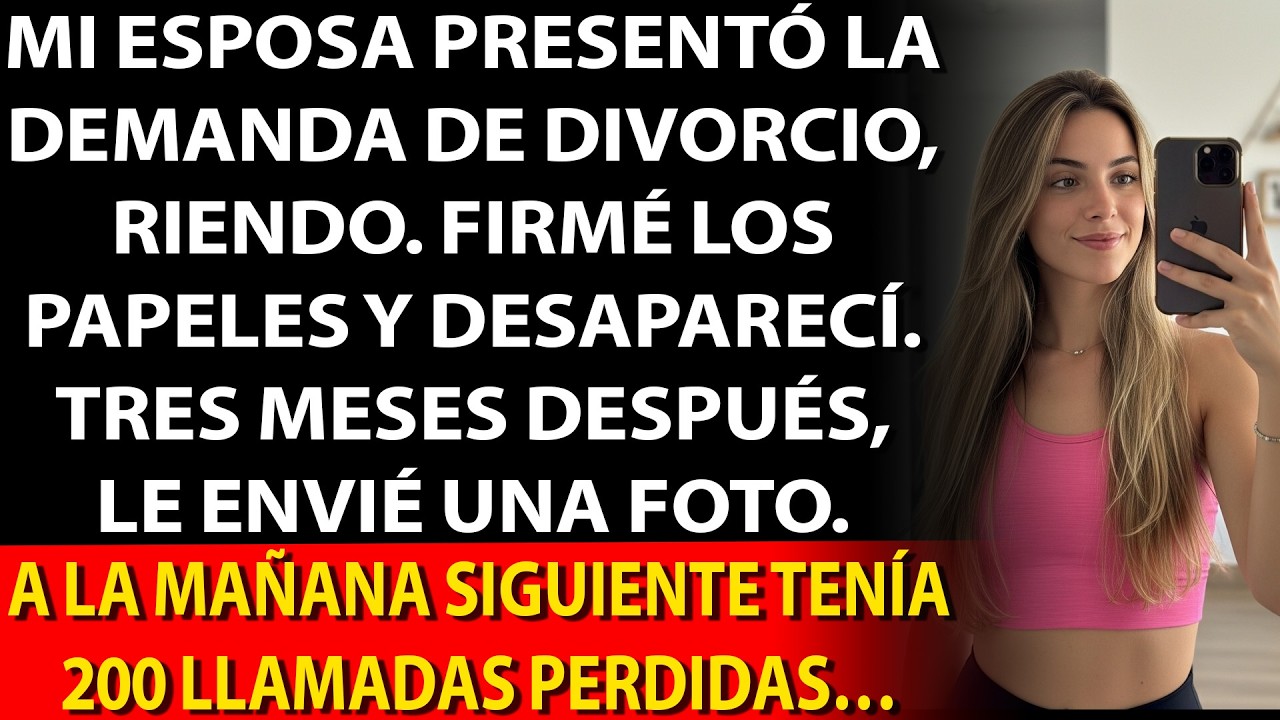 😏 Mi esposa solicitó el divorcio riéndose, 📝 firmé los papeles y desaparecí. Tres meses…