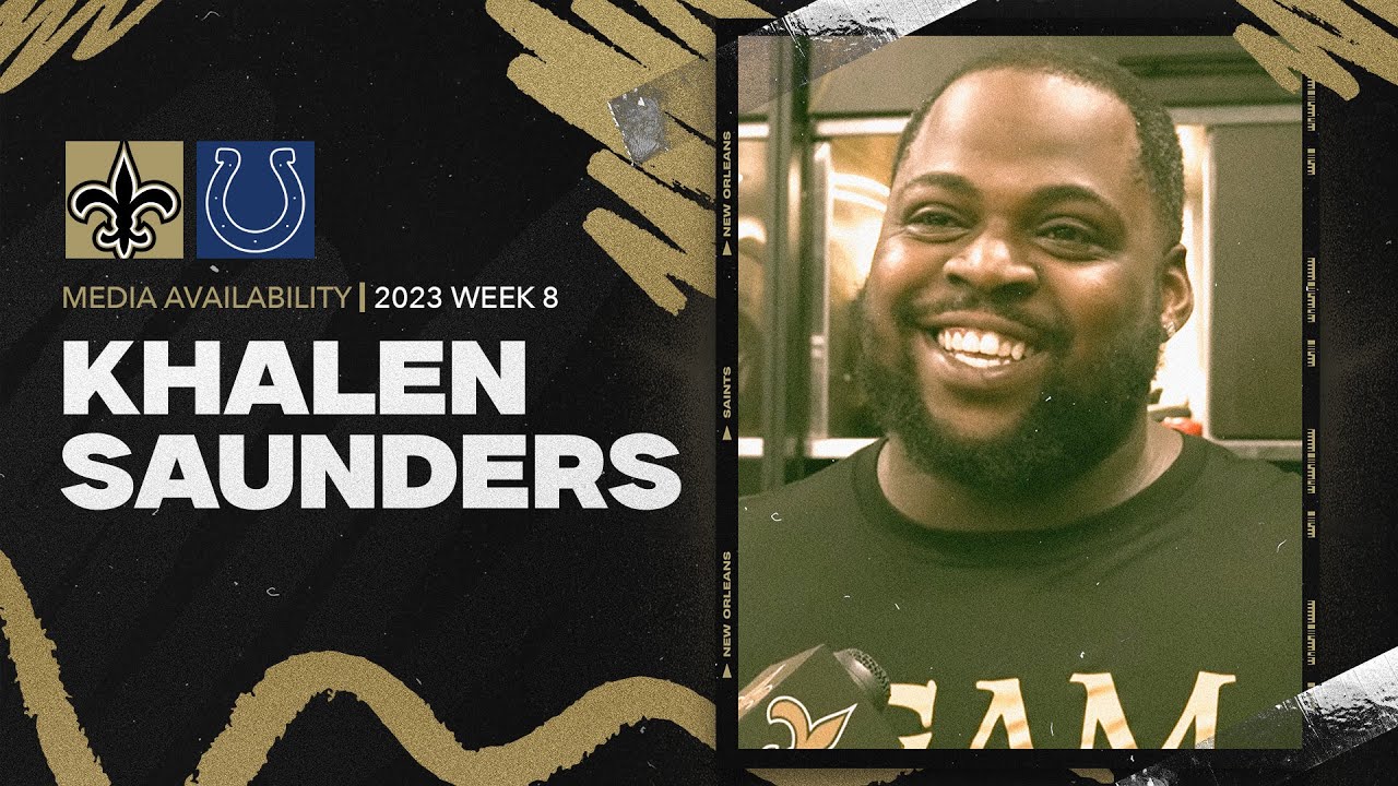 Khalen Saunders on Colts OLine & Running Game | New Orleans Saints