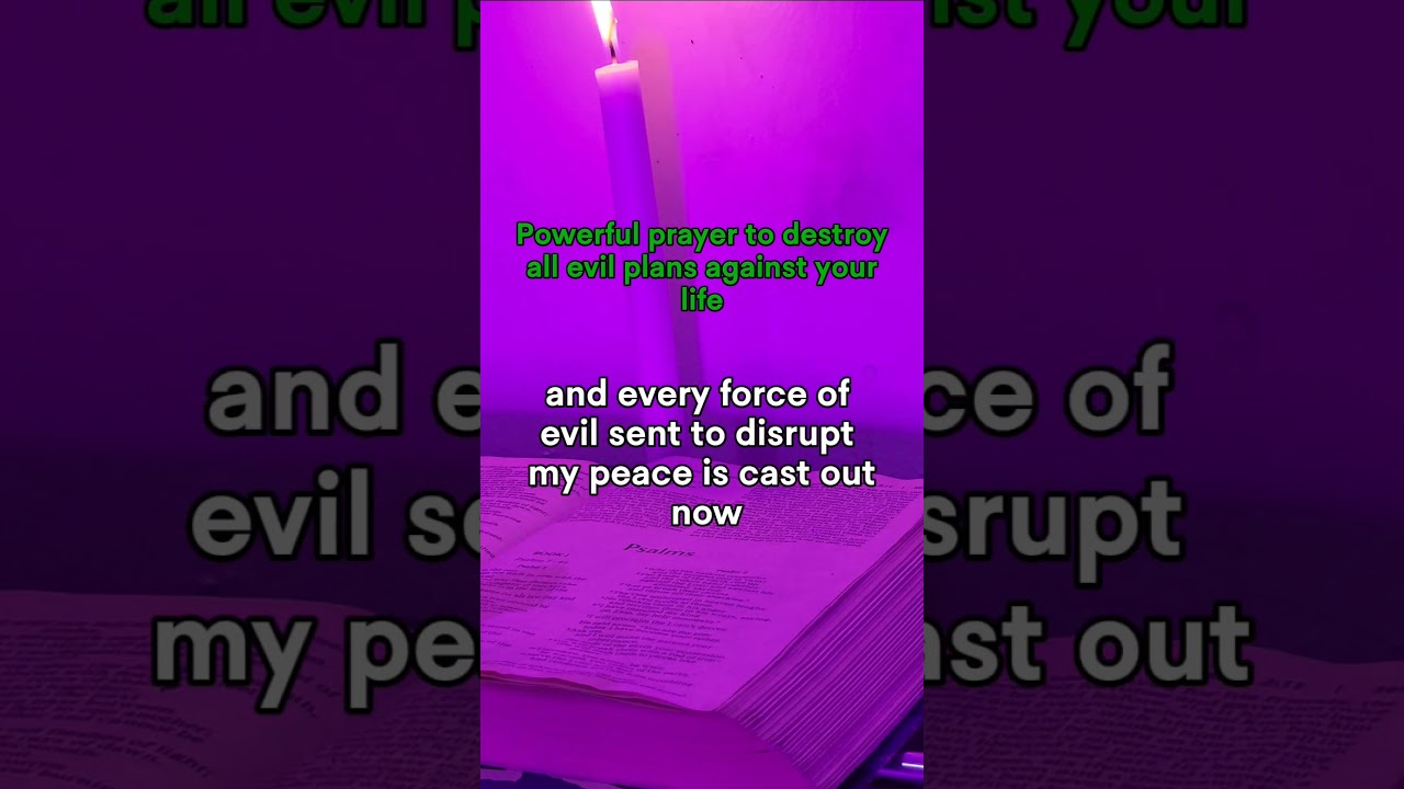 powerful prayer to destroy evil plans of the enemy #prayer