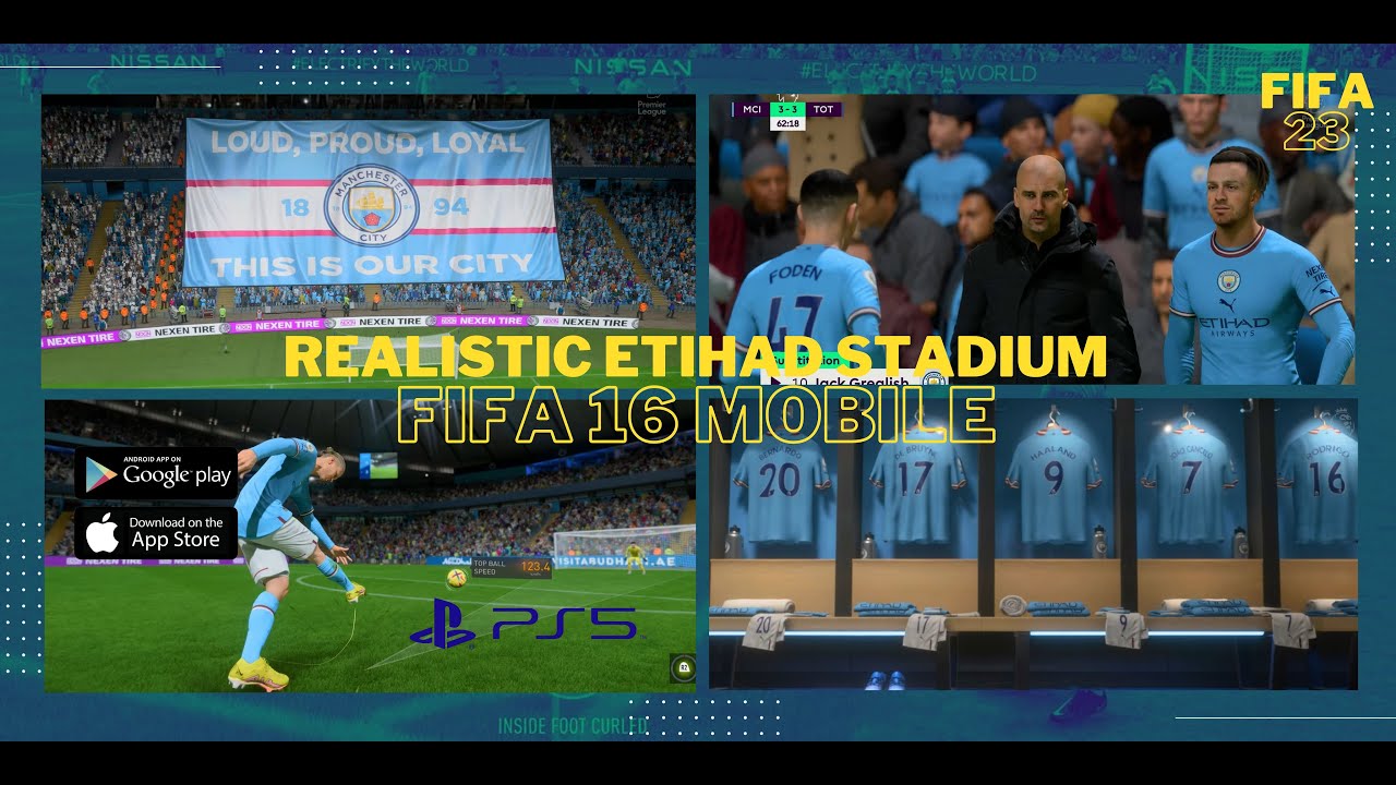 REALISTIC ETIHAD STADIUM ‼️ FIFA 16 MOBILE ‼️