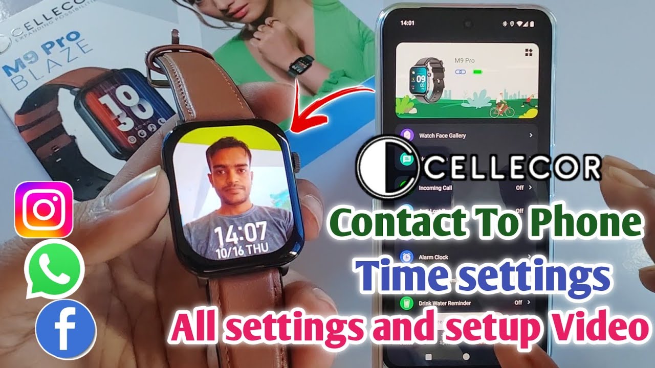 how to connect cellecor watch to phone|cellecor smart watch me wallpaper kaise lagaye