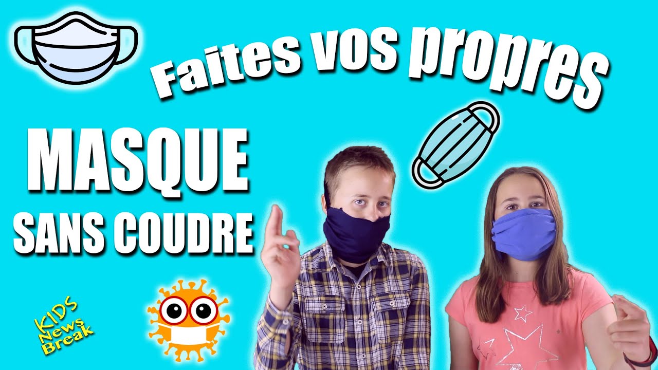 Comment faire 2 masques différents chez toi, SANS COUDRE!