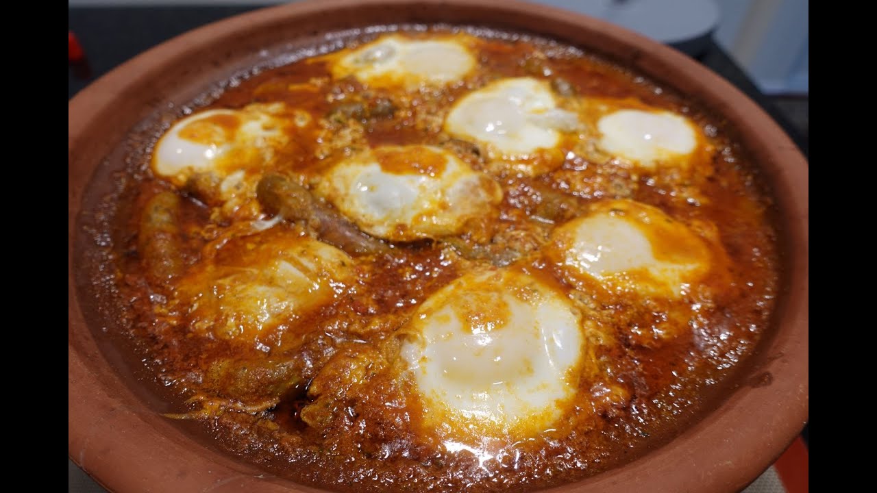 Merguez and Eggs Tagine طجين نقانق بالبيض