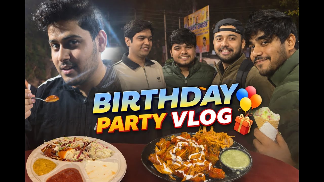 Birthday Party Vlog 🎂🥳 | 15+ Food Items Challenge 😍