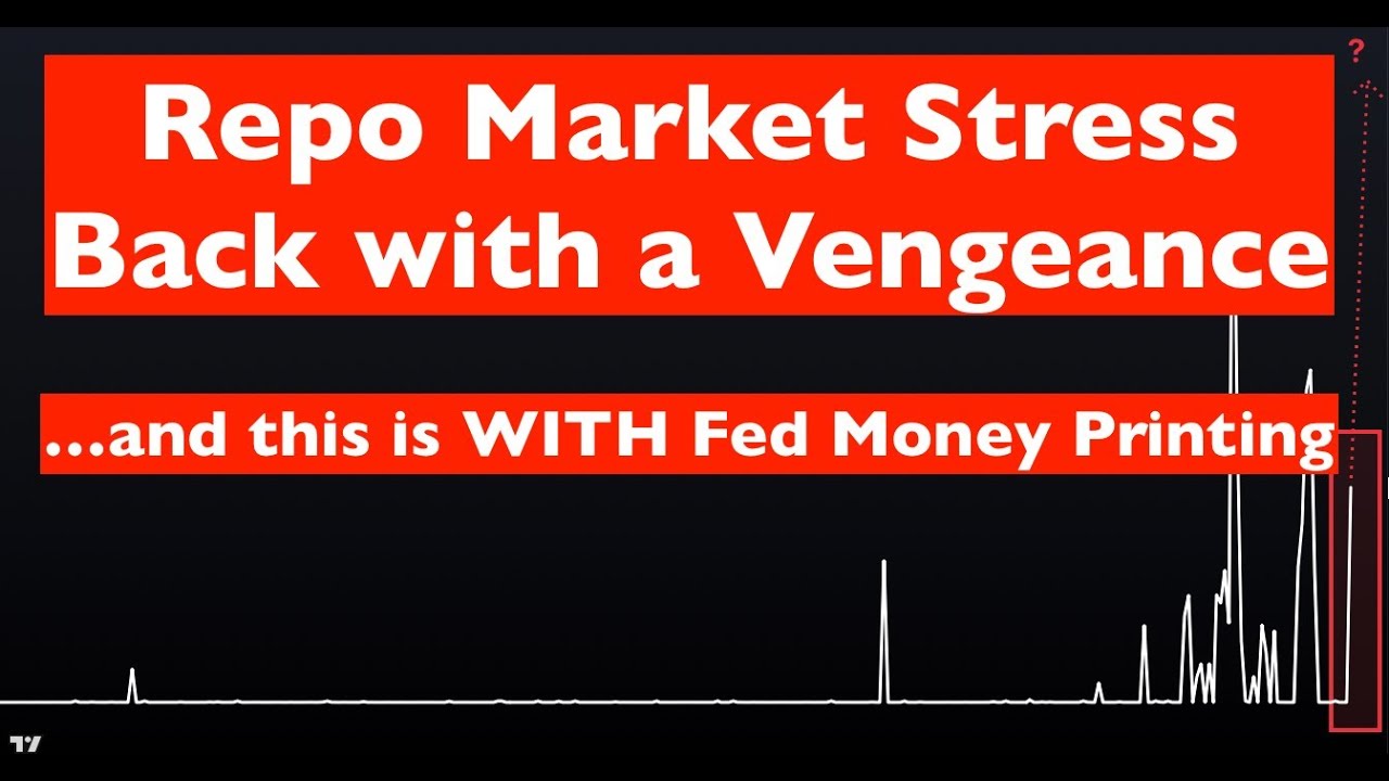 Repo Market Stress is Back, DESPITE Fed Printing $15 BILLION in Past Two Days- Year-End Meltdown?