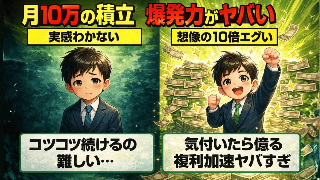 新NISAで即実行！9割が損してる？月10万積立が人生を「イージーゲーム」に変える理由。|静かに学ぶ日本経済