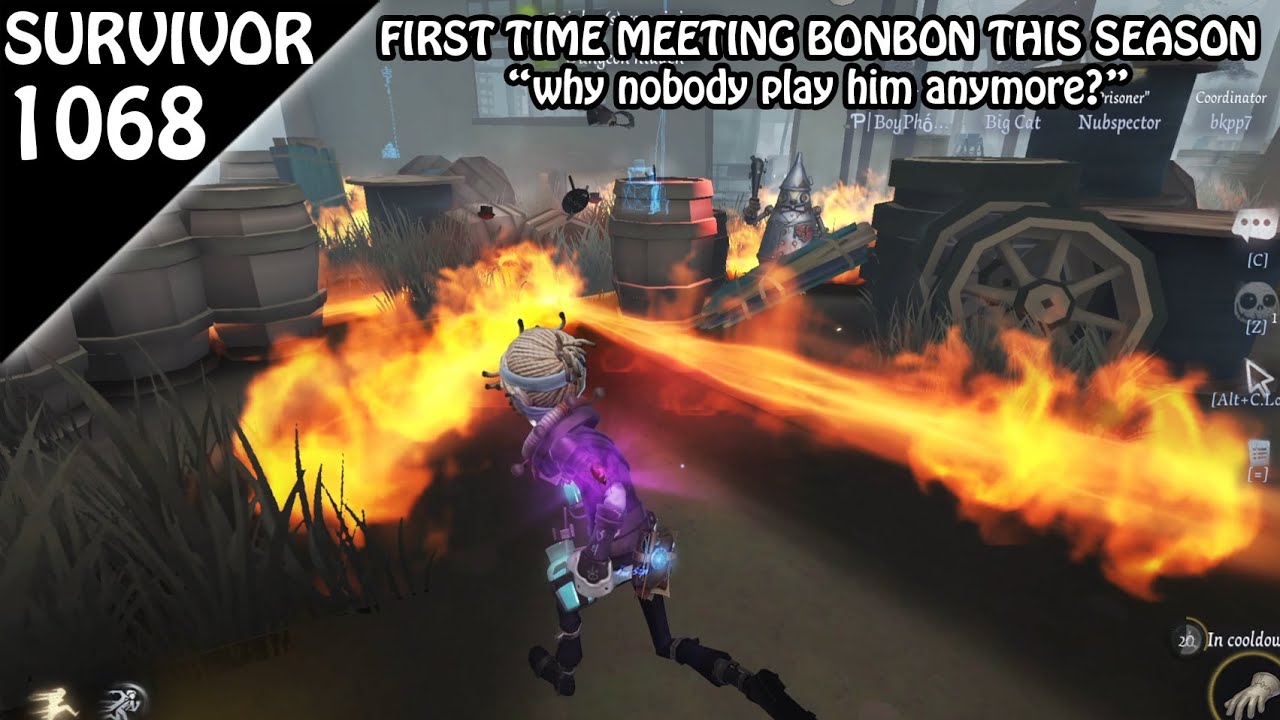Nobody play Bonbon anymore?? - Survivor Rank #1068 (Identity v)