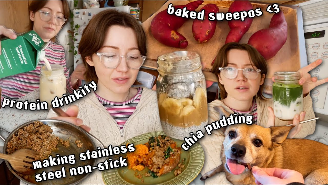 a very yappy🗣️ what i've been eating🍵🍠 back on track for january🌱💌