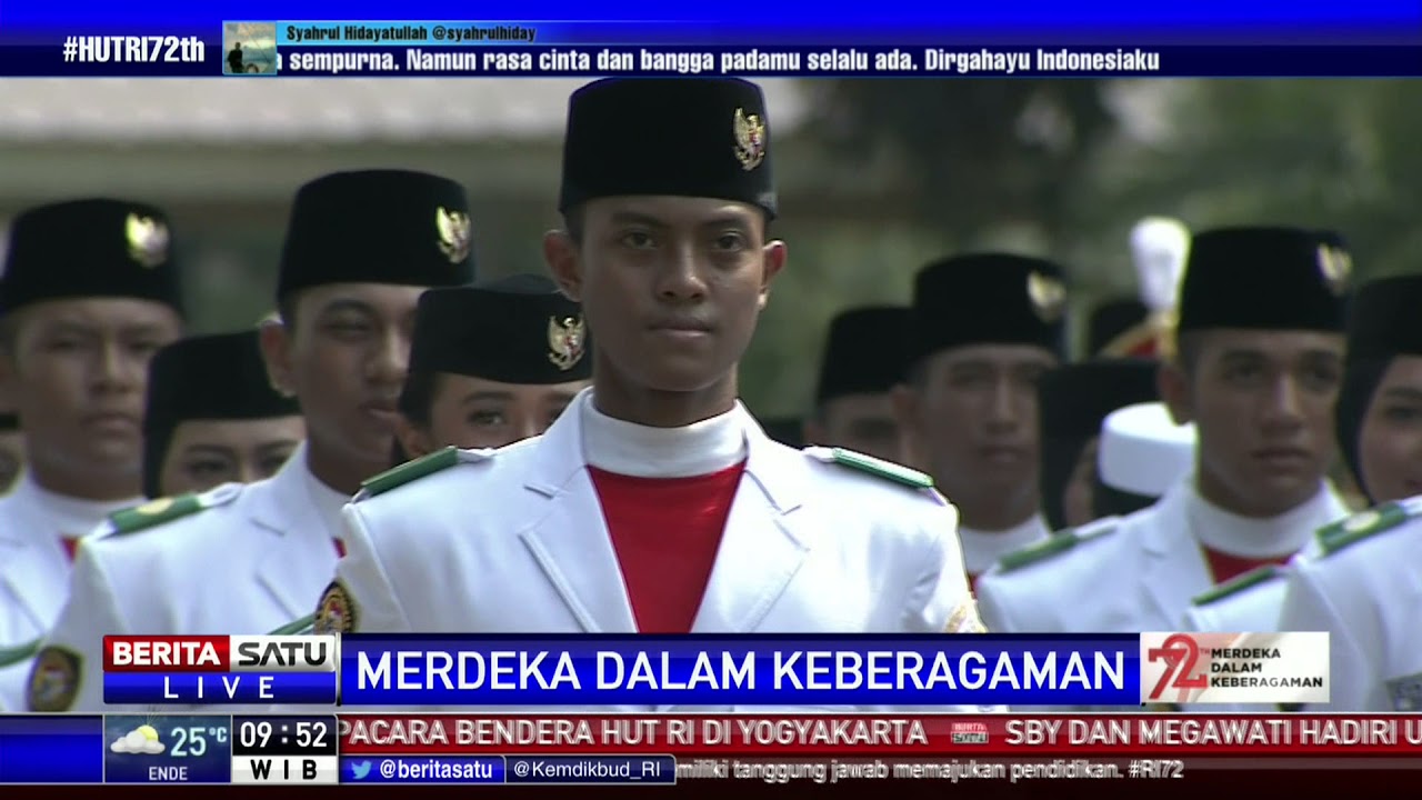 Upacara Bendera HUT ke-72 RI  di Istana Merdeka